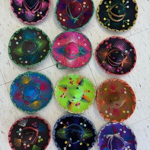 Colorful mariachi hats souvenirs Set